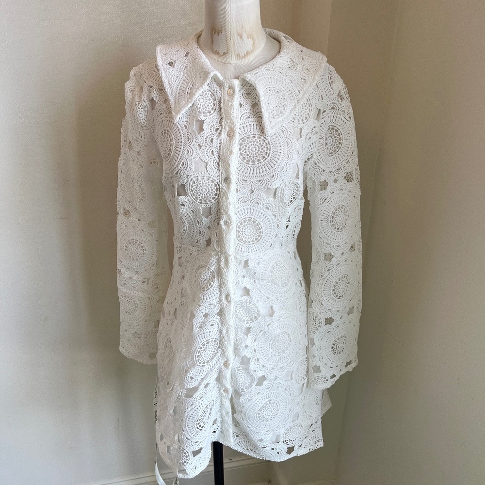 White lace Vita Grace dress, size S, NWT